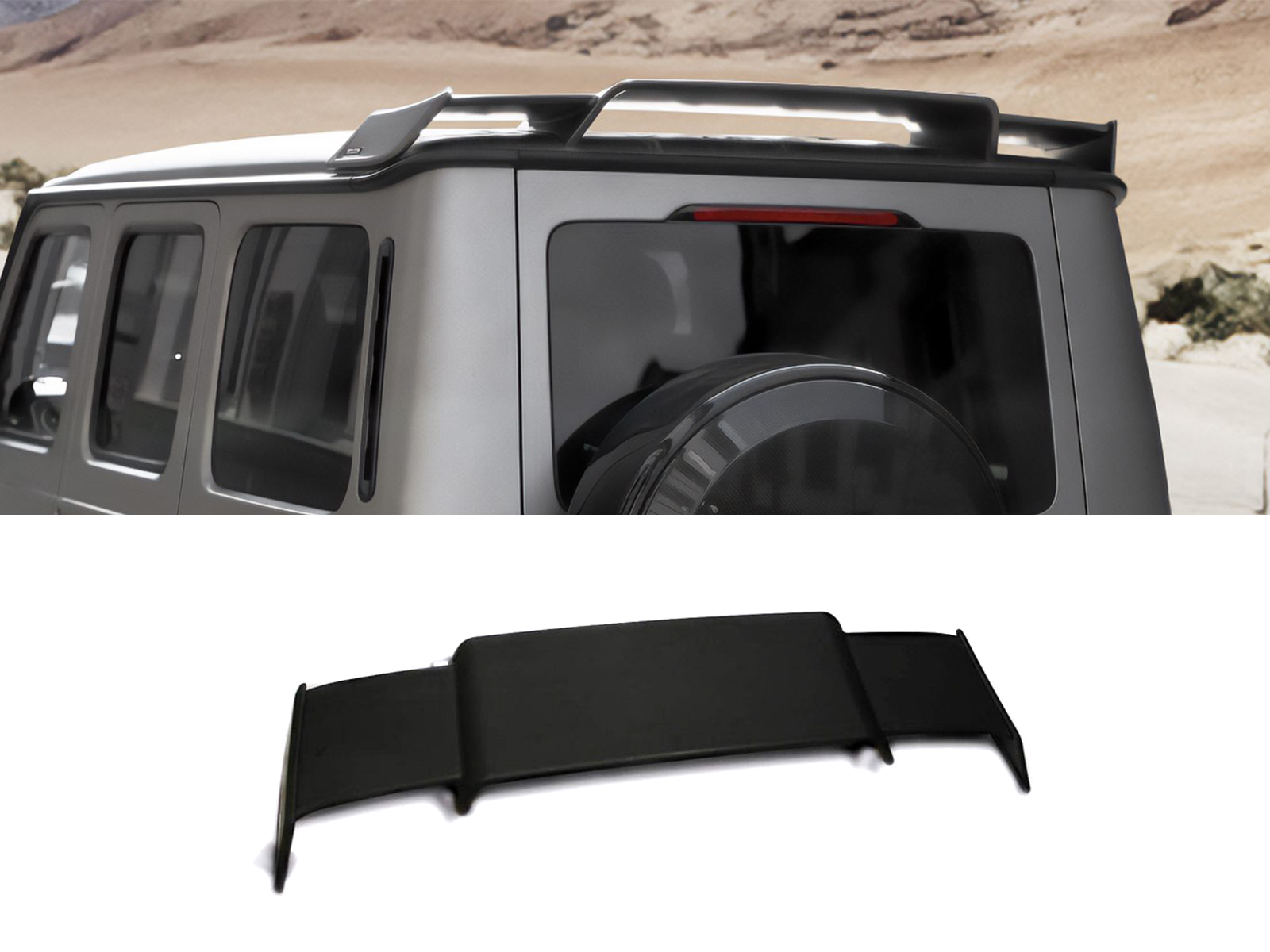 Fiberglass Rear Roof Spoiler Brabus for Mercedes-Benz W463A G-Class